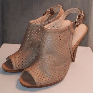 Nine West Mesh Bootie Heels